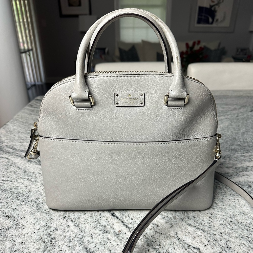 Kate Spade Elegant Light Gray Handbag - Picture 2 of 8